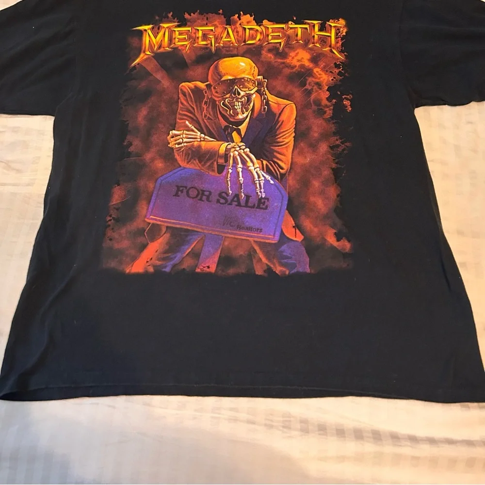 Megadeath Peace Sells Twenty Fifth Anniversary 1986-2011 Tour T-Shitt - Picture 2 of 7